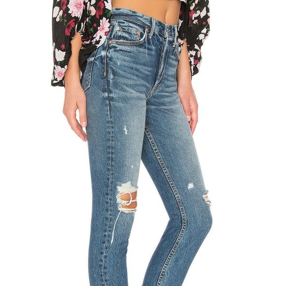 GRLFRND Karolina High Rise Skinny Denim Jeans - Picture 2 of 7